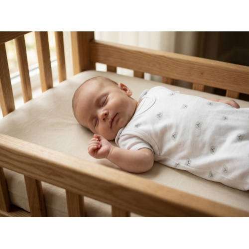 Śpiochy niemowlęce rozpinane w kroku