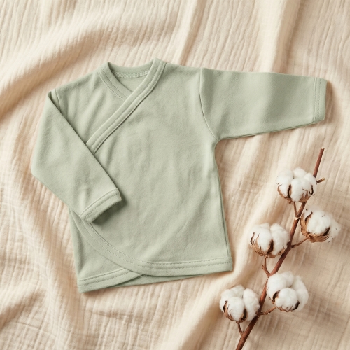 Koszulka kopertowa kaftanik niemowlęcy