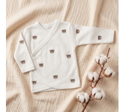 Koszulka kopertowa kaftanik niemowlęcy