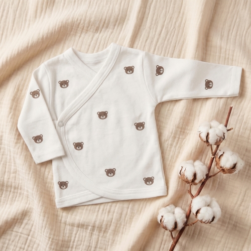 Koszulka kopertowa kaftanik niemowlęcy