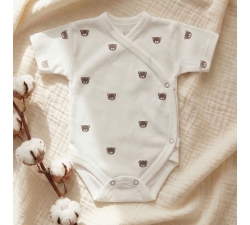 Body kopertowe krótki rękaw wcześniak