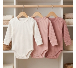 3 x Body długi rękaw prążki