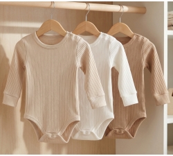3 x Body długi rękaw prążki