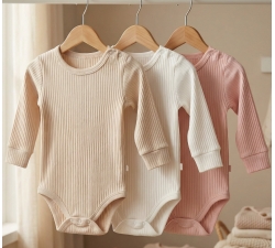 3 x Body długi rękaw prążki