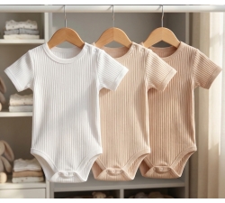 3x body krótki rękaw prążki