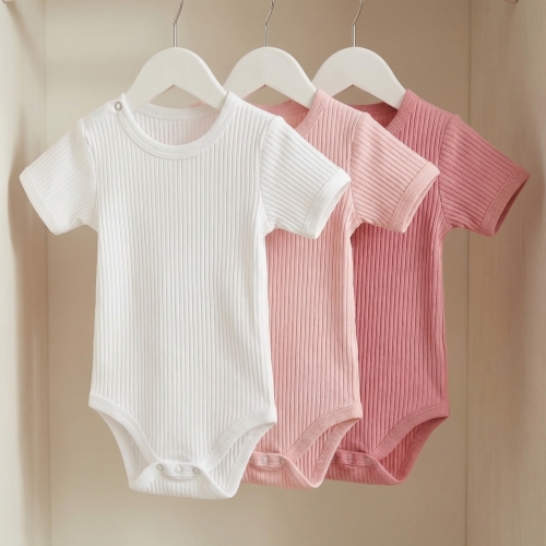 3x body krótki rękaw prążki