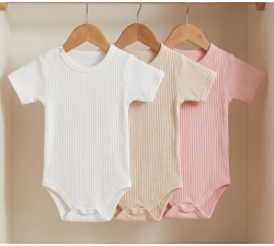 3x body krótki rękaw prążki