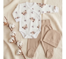 Komplet body kopertowe i półśpiochy , czapeczka