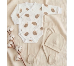 Komplet body kopertowe i półśpiochy , czapeczka