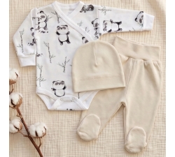 Komplet body kopertowe i półśpiochy , czapeczka