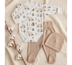 Komplet body kopertowe i półśpiochy , czapeczka
