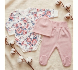 Komplet body kopertowe i półśpiochy , czapeczka
