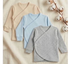 3x Kaftanik niemowlęcy dla wcześniaka