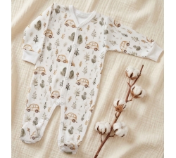 Pajac niemowlęcy bawełniany