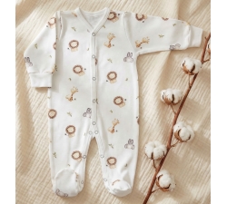 Pajac niemowlęcy bawełniany