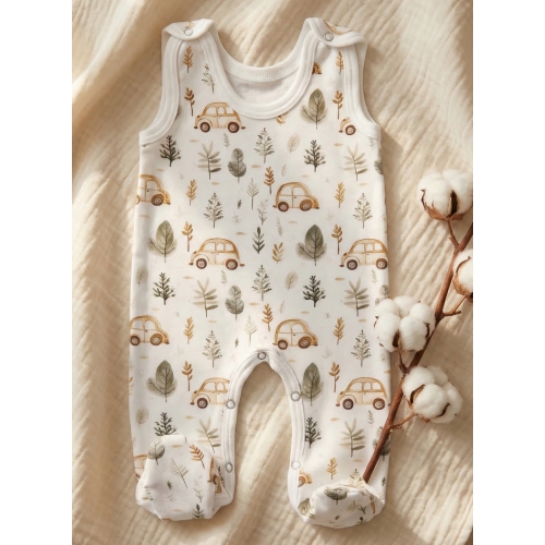 Śpiochy niemowlęce rozpinane w kroku