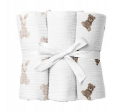 PIELUSZKI BAMBUSOWE 70x70cm 3szt. BABYONO