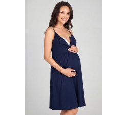 Koszula nocna ciążowa do karmienia na ramiączka