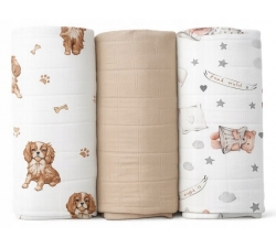 Pieluchy muślinowe 3-pak 60/80