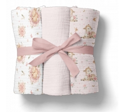 3pak Pieluchy Muślinowe Kreszowane