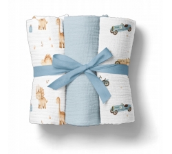 3pak Pieluchy Muślinowe Kreszowane