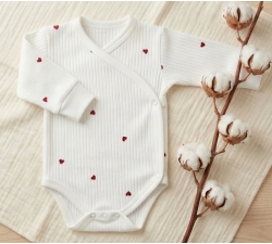 Body kopertowe PRĄŻKI długi rękaw wcześniak