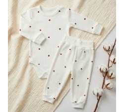 Komplet body długi rękaw i spodnie bawełniane