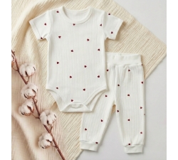 Komplet body długi rękaw i spodnie bawełniane